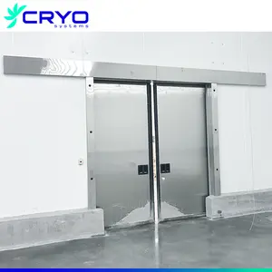Refrigeration Double Opening cold room insulated doors sliding door for cold storage