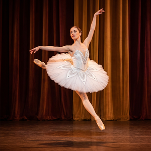 Costume de ballet classique professionnel en tutu à volants avec strass blancs pour Fée Argentée - Product Image 3