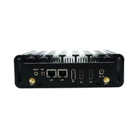 Mini PC industriel sans ventilateur avec processeur Intel N150, triple écran, double LAN, kiosque, thin client, automatisation de bureau