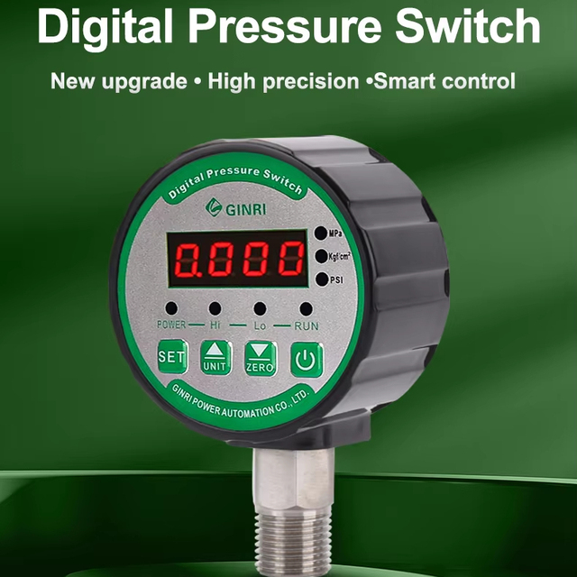 0 ~ 60 Mpa 24V 220v 380v Adjustable Hydraulic Water Pump Pressure Switch High Pressure Control Switch