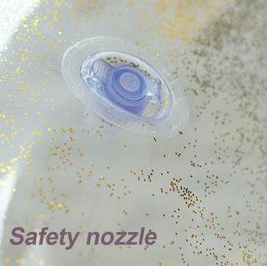 เก้าอี้โซฟาเป่าลมทรงลูกบอลใสสำหรับผู้ใหญ่เก้าอี้พักผ่อนแบบแฟชั่นมีแสงแวววาวมีเก้าอี้นอนแบบออตโตมัน - Product Image 3