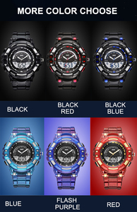 Vente en gros sur mesure Montre numérique analogique pour homme à la mode Calendriers de sport en plein air Montre numérique pour enfants - Product Image 5