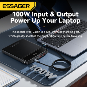 <span class=keywords><strong>ESSAGER</strong></span> PB905 Série 4 Ports Téléphone Portable Chargeur Ordinateur Portable 20000mah Power Pack Portable Power Bank Câbles Intégrés - Product Image 2