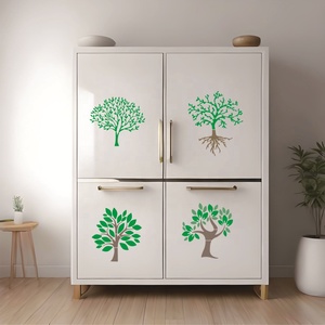 9 Pcs Réutilisable 8 Pouces <span class=keywords><strong>Arbre</strong></span> de Vie <span class=keywords><strong>Pochoir</strong></span> Bois Brûlant et <span class=keywords><strong>Peinture</strong></span> Gabarit de Dessin en Plastique pour Bois - Product Image 6