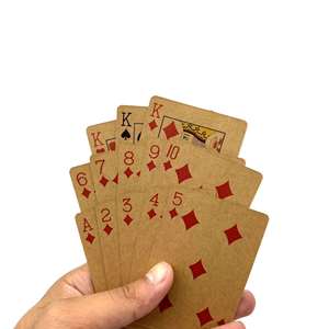 Set of 54 Brown Eco-Recycled Cartoon Shape UV Printed <b>Playing</b> <b>Cards</b> Promotional Toys Cardboard Box Paper Material Custom Logo - Product Image 5