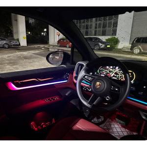 Éclairage d'ambiance intérieur personnalisé pour Porsche Cayenne 2024-2026, bande LED acrylique Symphony, lampe d'ambiance, vente d'usine - Product Image 6