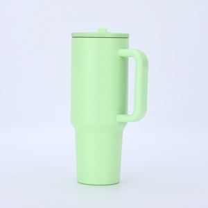 <b>40oz</b> H5.0 <b>Handle</b> Car Travel Mug Vacuum <b>Tumbler</b> Stainless Lid Straw Non-Slip ODM Custom Color - Product Image 6