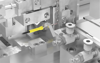 Sonda de Sensor de Fibra Óptica de Alta Elasticidad AKUSENSE PD-W32-Q, Reflexión Difusa, Tipo Through-Beam, Tiempo de Respuesta de 0.1ms, Salida NPN/PNP de 5V