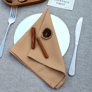 Hoogwaardig zacht polyester katoenen linnen servet hotelvouwbare bloemtafelkleed voor bruiloften feesten premium servies - Product Image 1