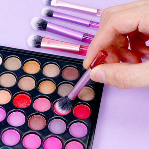 Set de Brochas de Maquillaje de Viaje con Brocha <span class=keywords><strong>Kabuki</strong></span> Sintética Premium para Polvo, Base, Corrector y Labios, Kit de Brochas Angulares para Viaje - Product Image 4