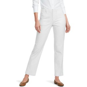 Pantalon chino coupe droite taille mi-haute pour femme FOXA en tissu Oxford infroissable - Product Image 1