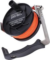 Bobine de plongée sous-marine avec poignée, bobine de plongée à ligne orange haute visibilité pour la plongée sous-marine en grotte et en nacelle avec BCD