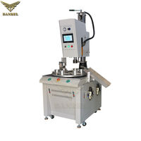 Table rotative d'indexation de soudeur à ultrasons, Machine de soudage à rotation automatique pour bouteilles de café en plastique avec bras Robot