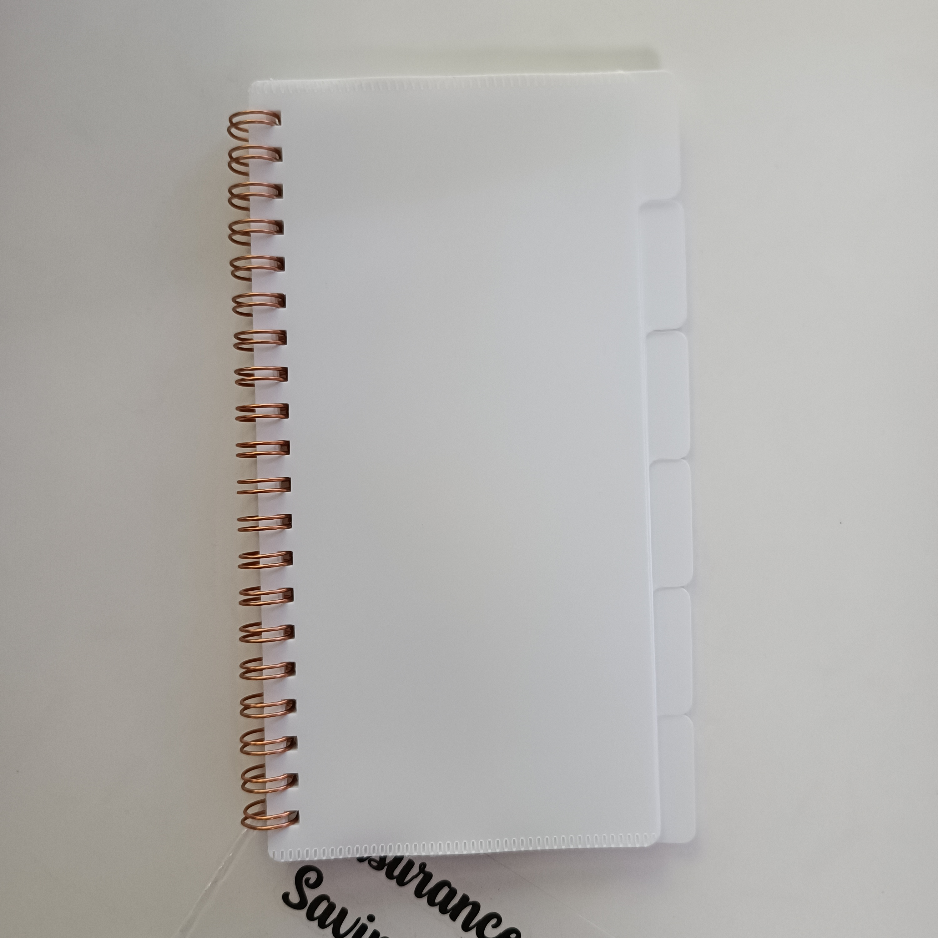 Libro busta a schede in oro rosa