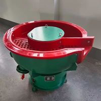 Machine de polissage et de finition vibratoire à sortie courbée 150L pour roulements de moteur, acier au carbone, décapage de la rouille et chanfreinage, 380V 2.2kW