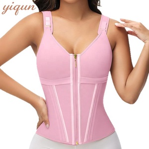Corset amincissant colombien personnalisé avec logo, <span class=keywords><strong>gaine</strong></span> sculptante pour femme avec soutien-gorge intégré, <span class=keywords><strong>gaine</strong></span> amincissante pour le ventre, hauts de maintien de la taille pour femmes - Product Image 1