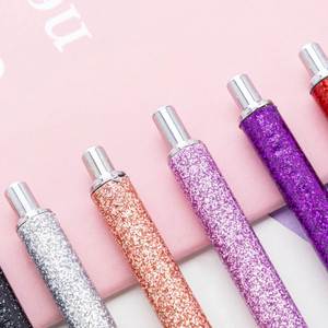 Click <b>Gold</b> Powder Wholesale Foreskin Pu Flashing Chalk Can Print Logo Creative Multi-Color Metal Ballpoint <b>Pen</b> - Product Image 2