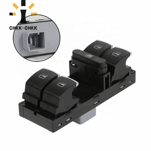 ปุ่มควบคุมสวิตช์กระจกหน้าต่างหลัก5ND959857สำหรับ VW <span class=keywords><strong>Jetta</strong></span> Tiguan Golf GTI MK5 MK6 Passat B6ที่นั่ง CC Leon <span class=keywords><strong>MK2</strong></span> 5ND959857 - Product Image 2