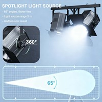 Projecteurs LED COB à double couleur 200W pour DJ, scène, fête, concert, église, mariage, théâtre, éclairage de plafond, blanc chaud