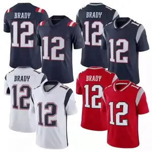 Herren New England Patriots Tom Brady NK Genähte American Football Trikots