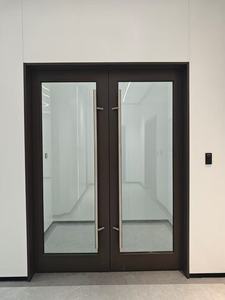 Fabricación en China, <span class=keywords><strong>puerta</strong></span> de vidrio resistente al fuego de acero de 1 hora comercial, <span class=keywords><strong>puerta</strong></span> de vidrio contra incendios de Metal hueco con <span class=keywords><strong>barra</strong></span> de pánico listada por UL para Hotel - Product Image 3