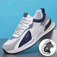 Zapatillas de cuero suave transpirables y ligeras para hombre, estilo casual con suela blanda y amortiguación para caminar, Colección Primavera-Otoño 2025