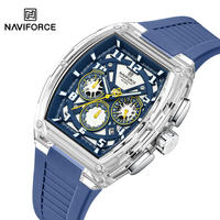 Jam Tangan Pria NAVIFORCE 6118 Model Terbaru, Trend Sporty, Kualitas Tinggi, Tahan Air, Tahan Guncangan, Multifungsi, Kronograf