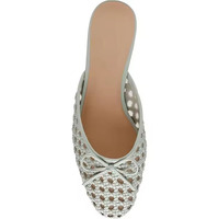 Sandales plates sexy à enfiler pour femmes, vert clair, été