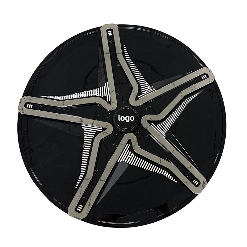 2019-2025 Model Y (19-inch Wheels) with Glossy Black and Silver