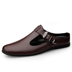 Mules <span class=keywords><strong>da</strong></span> <span class=keywords><strong>uomo</strong></span>, Zoccoli, Mocassini Penny, Scarpe basse eleganti, Sandali <span class=keywords><strong>in</strong></span> vera pelle, <span class=keywords><strong>Ciabatte</strong></span>, Slider, con punta chiusa - Product Image 2
