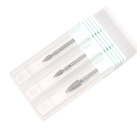 Fraise à ongles professionnelle en diamant de forme balle pour manucure russe, fraise rotative en acier inoxydable pour cuticules