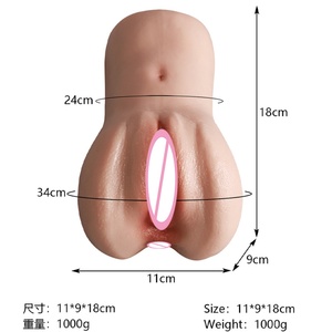 S6038 - Nouvelle poupée sexuelle réaliste en silicone souple pour homme, avec canal vaginal, pour l'entraînement du pénis et la masturbation masculine - Product Image 6