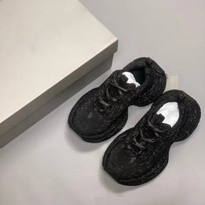 Baskets Chunky Noires Scintillantes à Strass pour Femmes – Chaussures Décontractées Respirantes à Plateforme pour Fêtes et Usage Quotidien - Product Image 2