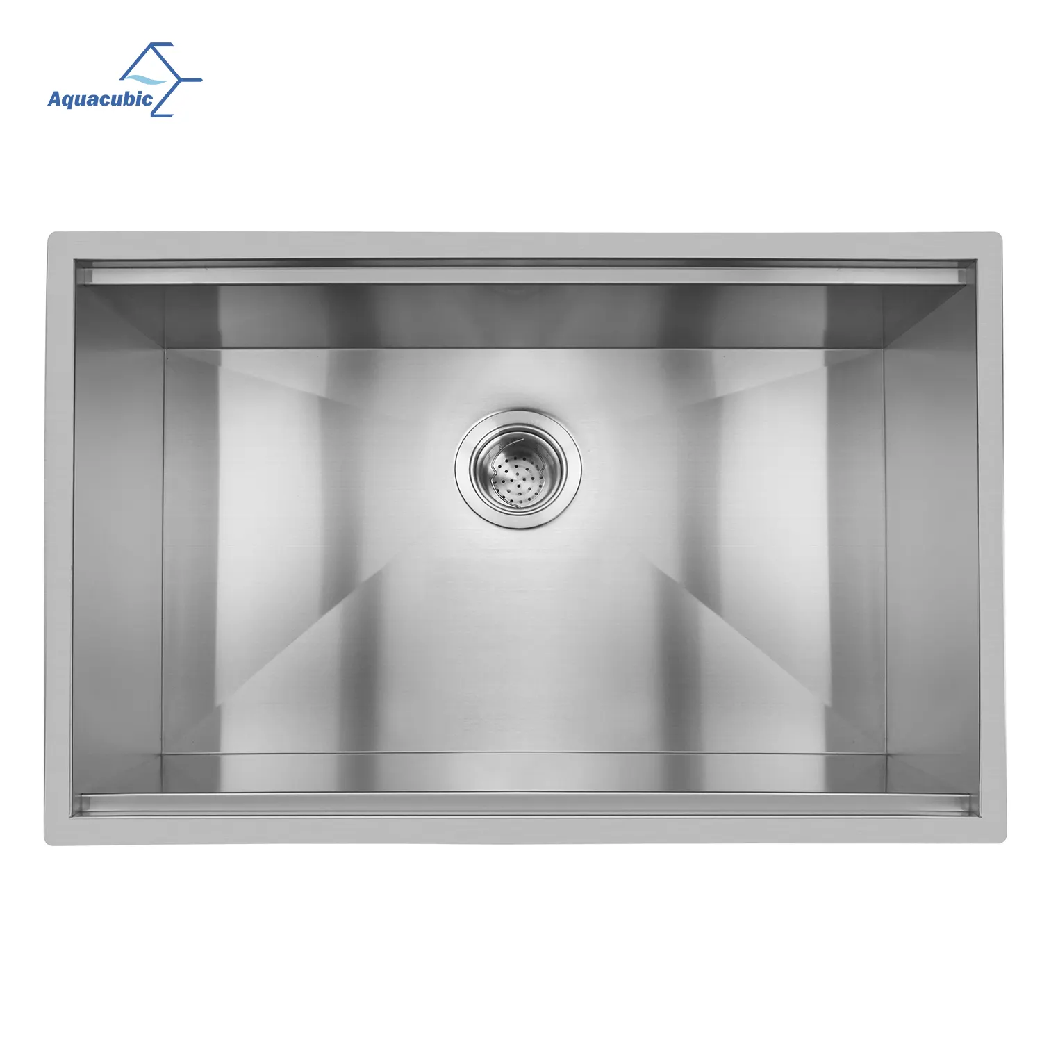 Aquacubic Undermount 30"x19" Inch 18 Gauge 304 Stainless Steel Workstation Kitchen Sink with 9" Single Bowl