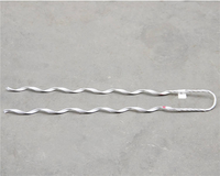 Fil d'acier préformé galvanisé haute résistance 1x7 pour raccords de lignes électriques aériennes certifié ISO Chencheng NLL Argent