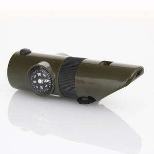 Silbato Multifuncional 7 en 1 OEM con Brújula y Termómetro, Equipo de Supervivencia para Exteriores, Modelo Compacto de Plástico - Product Image 2