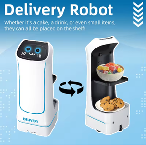 Robot de Juguete con Control Remoto 2.4G, Navegación VSLAM, Compartimentos Dobles, Música y Luces, Cámara de 12MP, Color Blanco, Juego Padres-Hijos - Product Image 3