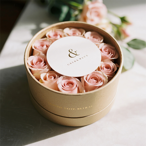 <strong>Custom</strong> Logo High Quality Luxury Wholesale <strong>Flower</strong> Cylinder Round Wedding Gift <strong>Box</strong> Packaging Paper Tube With Handle For Bouquets - Product Image 5