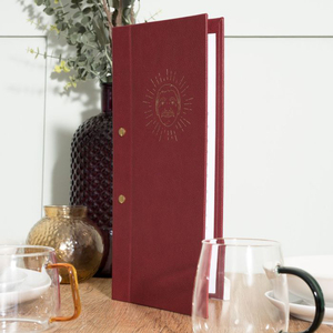 Porte-menus personnalisés en similicuir avec reliure à vis, couverture de menu en cuir pour restaurant - Product Image 4