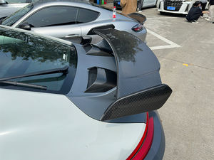 Spoiler Posteriore e Alettone Stile GT3 in Fibra di Carbonio Semi-DRY di Alta Qualità per Porsche 911 991 2012-2019 991.1 991.2 - Product Image 5