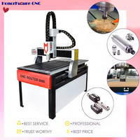 Chine Mini CNC routeur 6090 petite fraiseuse 1.5kw routeur Cnc Aluminio vis à billes bois acrylique pierre métal aluminium