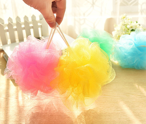 Lot de 10 coques de douche en maille pour le bain, enregistreur de bain, luffa, exfoliant, couleur personnalisée, 40g - Product Image 4