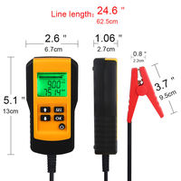 C0323 12V probador de batería de coche vehículo coche Lcd Digital batería prueba analizador Auto sistema voltaje Ohm Cca prueba herramienta de diagnóstico
