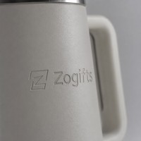 Zogifts - Vaso Térmico Personalizado con Logotipo, 40 oz, Aislado al Vacío, de Acero Inoxidable, con Asa, para Regalos Corporativos al por Mayor