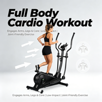 Vélo elliptique de fitness cardio commercial et domestique, avec volant d'inertie magnétique de 4 kg, cadre en acier, certifié CE ROHS, vente en gros OEM