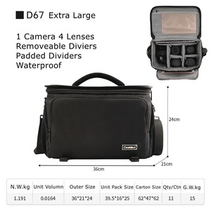 Cwatcun pequeña bolsa para cámara DSLR/SLR bolsa impermeable para cámara SLR para <span class=keywords><strong>Canon</strong></span> para Nikon para Sony Fuji Video y accesorios para cámara - Product Image 6