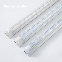 Tube LED haute puissance de 8 pieds en forme de V, intégré, 60W, T8