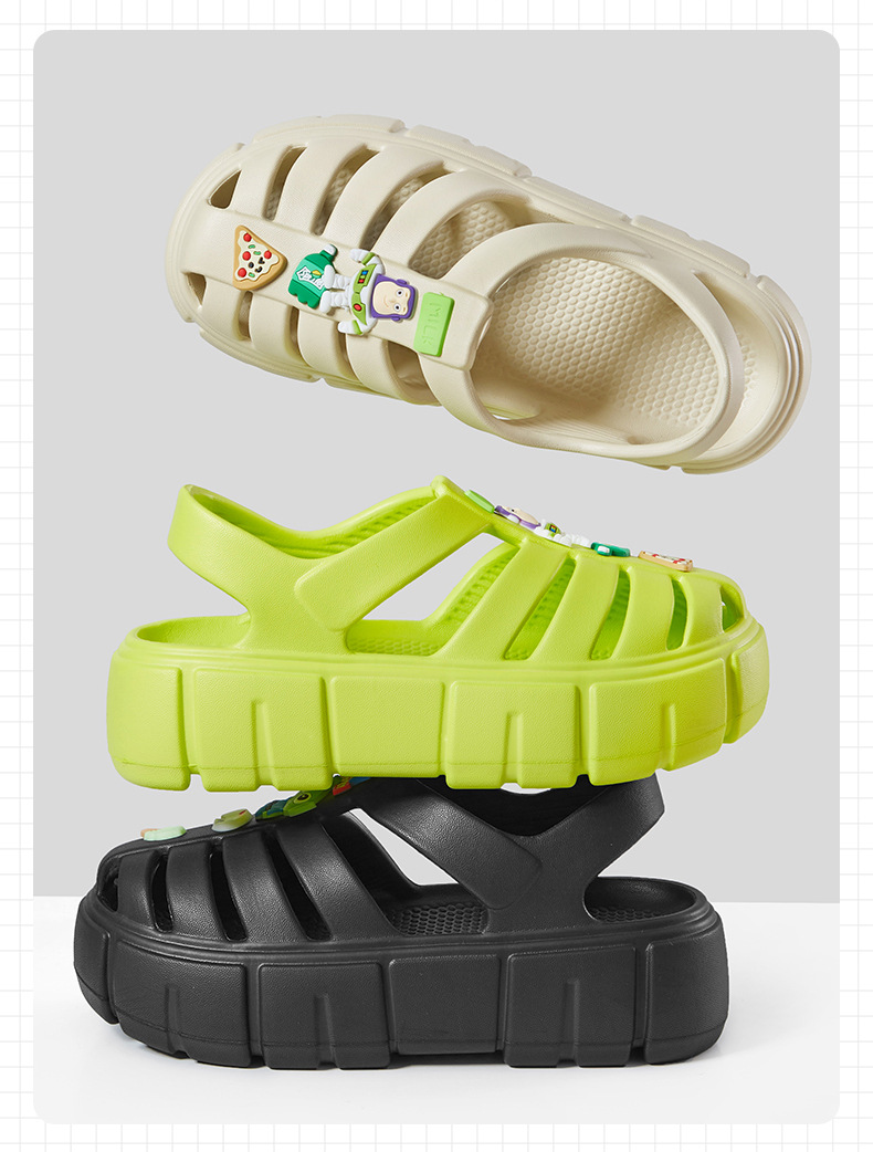 Women Shoes Summer Sandals Chesap Outside Beach Slippers EVA Sandals Flat Shoes