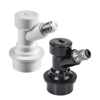Connecteur de fût de bière distributeur serrure à billes fût déconnecter les connecteurs de liquide/gaz 1/4 ''5/16" pour serrure à bille fût écrou pivotant Homebrew