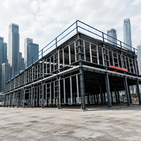 Bâtiment préfabriqué en acier pour extérieur, abri métallique, structure de bâtiment préfabriqué, entrepôt, bureau